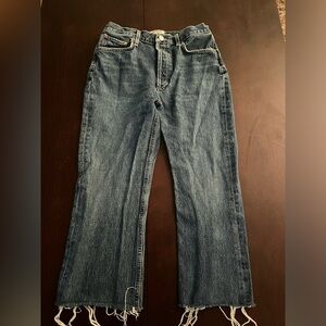 Agolde Loose Fit Cropped Jeans